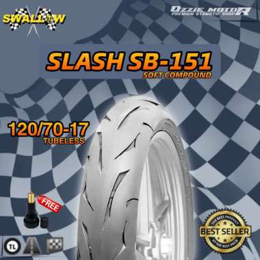 BAN SWALLOW SLASH 120/70-17 SOFT COMPOUND TUBELESS BAN RACING RING 17