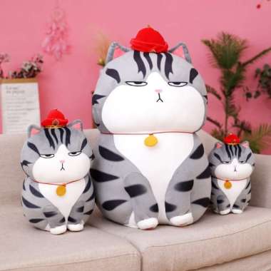S - Boneka Kucing Bad Mood Lucu Cute Bad Mood Cat Toys Multicolor