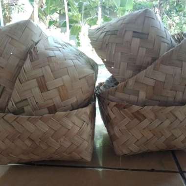 besek bambu 18x18 cm 10 pasang / pipiti bsmbu murah homemade