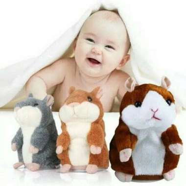 Promo Talking Hamster Plush Toy (Boneka Bisa Bicara) Multicolor