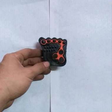 COVER PELINDUNG PEDAL REM SEPEDA MOTOR GAMBAR KAKI RED BAGUS