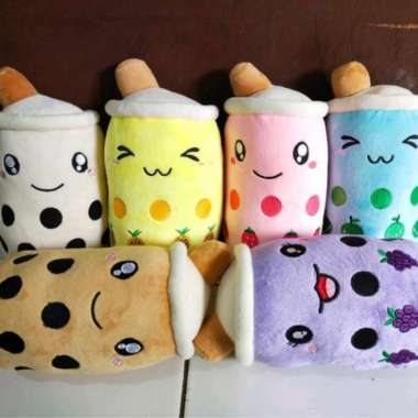 Boneka Boba Cangkir Milk Tea Uk 25 Cm/Boba Viral/Boba Terbaru