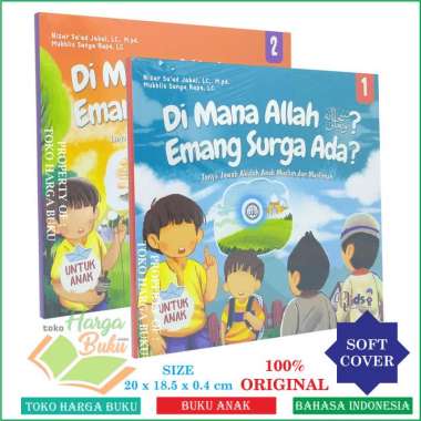Paket 2 Buku Di Mana Allah? Emang Surga Ada? Jilid 1 & 2 lengkap Tanya Jawab Akidah Anak Muslim dan 