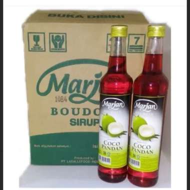 Sirup Marjan Cocopandan 460ml (1dus) isi 12pack