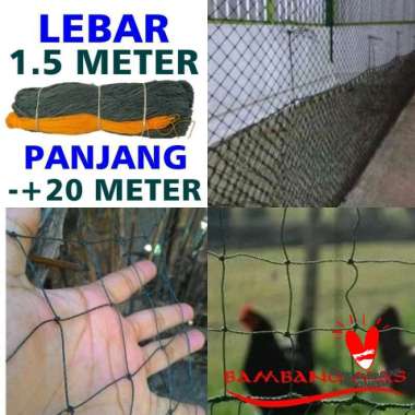 Jaring Ayam Lebar 1.5 Meter x panjang 20 meter Kandang Kebun Burung