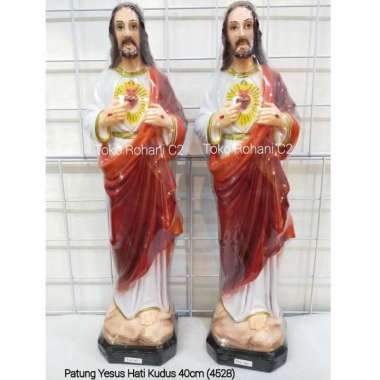 Patung Yesus Hati Kudus 40cm (4528) - Patung Yesus - Patung Rohani