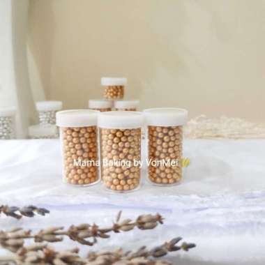 Sprinkle Ball Gold Pearl Bola Emas Trimit Topping Hias Kue -+ 25 gr