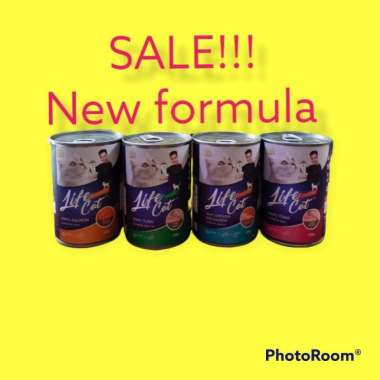 life cat kaleng wet food 400grm all varian can kitten salmon