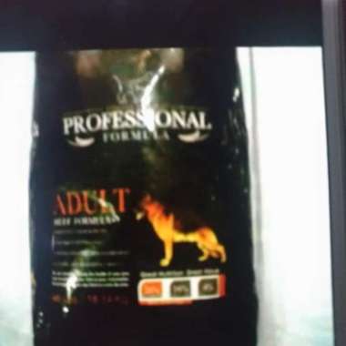 professional formula beef dog food 18kg khusus grab gosen