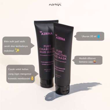 Azrina Pure Charcoal Mud Mask Ready