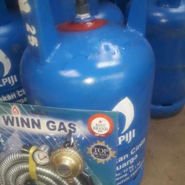 TABUNG LPG 12KG + ISI + REGULATOR METER & SELANG GAS (GRAB & GOSEND)