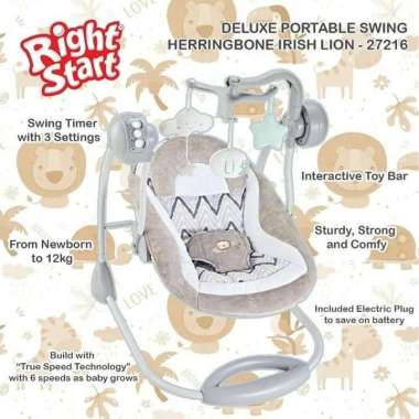 Right Start Deluxe Portable Swing Irish Lion