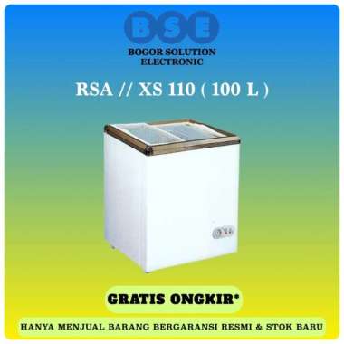 Chest Freezer RSA XS-110 100L Freezer Sliding Kaca RSA XS110 100 Liter