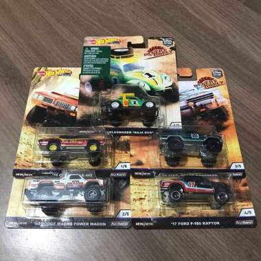 Hot Wheels Dessert Rally Set Volkswagen VW Ford Raptor Dodge Diecast