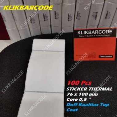 Label Barcode Thermal 76 X 100 - Printer 80Mm - Bluetooth - 100 Pcs