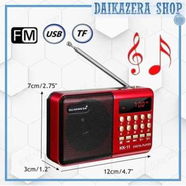 Radio FM Portable USB AUX Micro USB Rechargeable