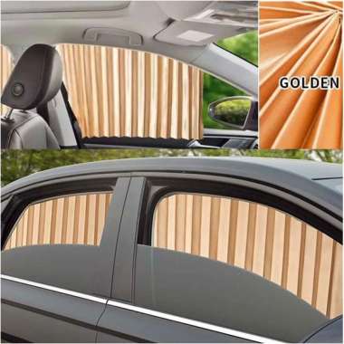 Gorden jendela mobil pelindung panas tirai mobil sunshield hitam