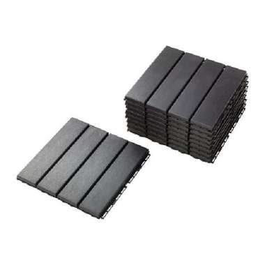 Lantai Dek / Lantai Luar Ruangan / Lantai outdoor Abu Abu Tua 9 Pcs Abu-abu