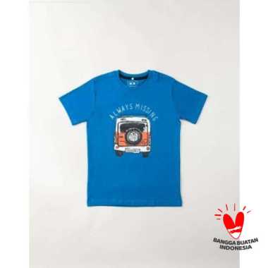 CHOCOLATALK KAOS ANAK BAJU ANAK DISTRO ALWAYS MISSING MOBIL WARNA BIRU BENHUR M