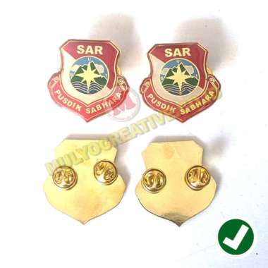 Brevet Pin Logo SAR Pusdik Sabhara - Lencana Logo SAR Pusdik Sabhara Mulyocreative