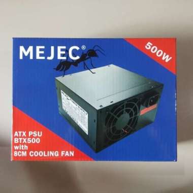 POWER SUPPLY PC 500W MEJEC PSU KOMPUTER Spec BTX500 8CM