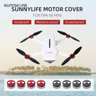 Sunnylife Motor Protective Cover Alloy Motor Caps for FIMI X8 MINI BLACK