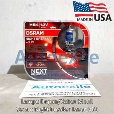 Lampu Mobil Osram NBR Laser Next Generation H1 H3 H4 H7 H11 HB3 9005 HB4 9006 NBL Night Breaker Gen2