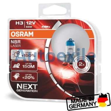 Lampu Mobil Osram NBR Laser Next Generation H1 H3 H4 H7 H11 HB3 9005 HB4 9006 NBL Night Breaker Gen2