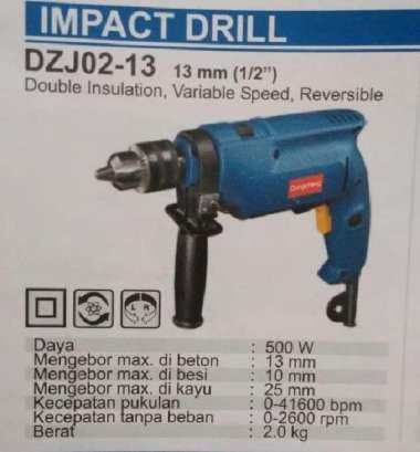 Dongcheng Impact Drill 13mm DZJ02-13 500W