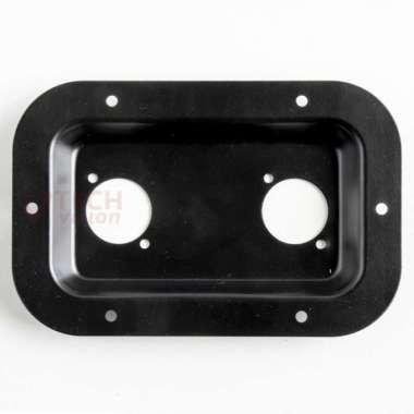 Plat Terminal Speakon 2 Lobang Besi Spikon Speaker