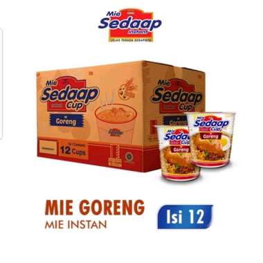 Mie sedap cup Goreng [12 pcs/ Karton/ Cup]