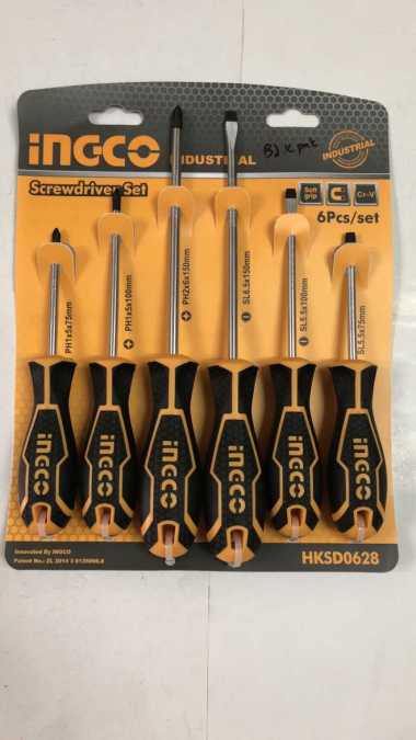 Obeng Gagang Karet set 6 pcs INGCO Industrial