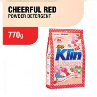 Promo Harga So Klin Softergent Cheerful Red 770 gr - Blibli