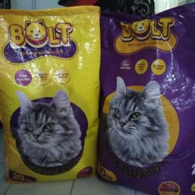 makanan kucing merk bolt 20 kg