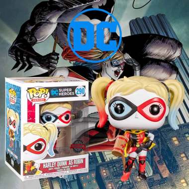 Funko Pop DC Comic Batman Harley Quinn as Robin with Mallet Exc Action Figure
