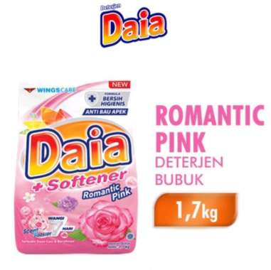 Promo Harga Daia Deterjen Bubuk + Softener Pink 1700 gr - Blibli
