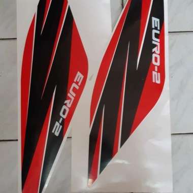 Stiker Isuzu ELF Isuzu EURO 2 Hitam Merah