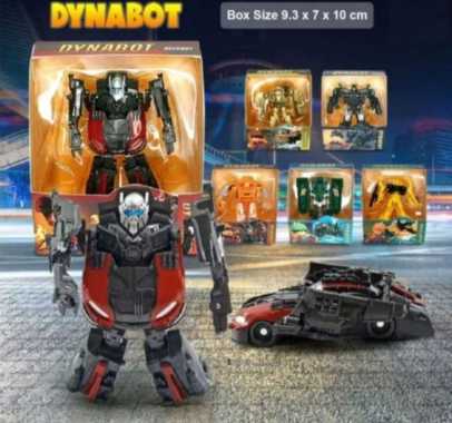 Mainan Mobil Robot Mobil Mobilan Boboiboy Galaxy Transformers Dynabot Merah