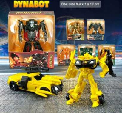 Mainan Mobil Robot Mobil Mobilan Boboiboy Galaxy Transformers Dynabot Kuning