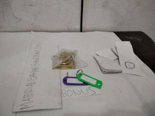 KUNCI LEMARI KAYU PETOK TYPE 808 BONUS PER2 KEY LABEL 19-115 GANTUNGAN