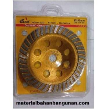 Mata Grinda Tembok Diamond 180 mm Penghalus Granit Marmer Batu Semen