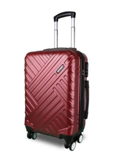 Koper Hardcase Polo Milano 28 Inch 728171 GARANSI PART - Peach Maroon
