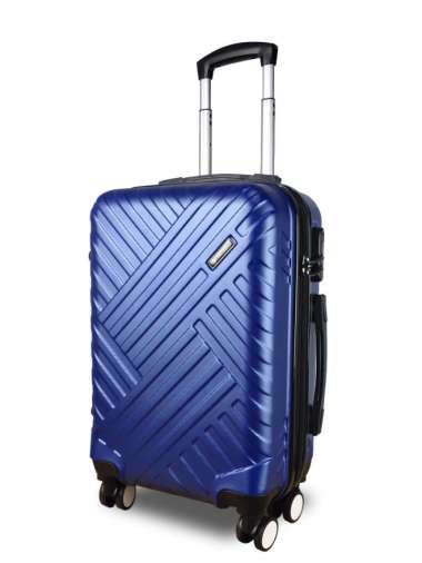 Koper Hardcase Polo Milano 28 Inch 728171 GARANSI PART - Peach Navy Blue