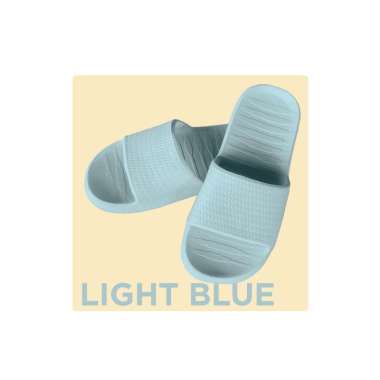 Goto Futago Sandal Slop Rumah Kamar Mandi Anti Slip Sendal Karet Empuk 39-40 LIGHT BLUE