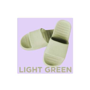 Goto Futago Sandal Slop Rumah Kamar Mandi Anti Slip Sendal Karet Empuk 43-44 LIGHT GREEN