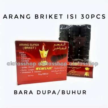 bara briket SYISYAH isi 30pcs arang bukhur