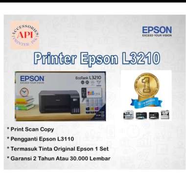 Printer Epson L3210 L 3210 Print Scan Copy - Pengganti Epson L3110 L3210 - Black