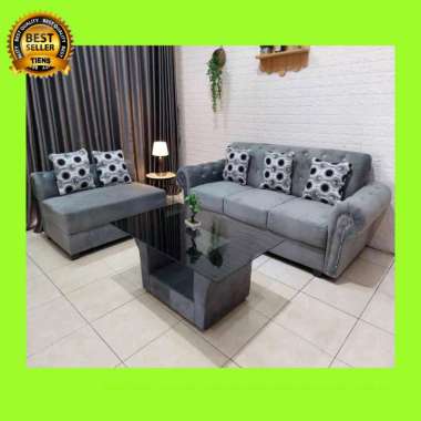 sopa sudut ruangan tamu