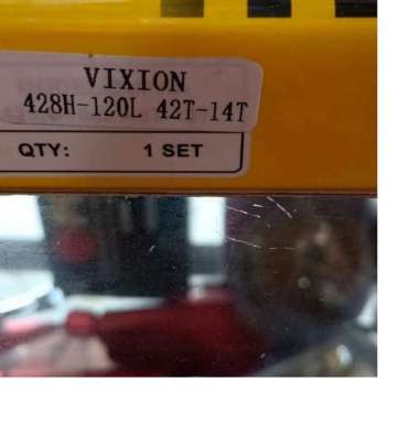 Gear Set FUKUKAWA VIXION 428H-120L 42T 14T Rantai & Gear Tebal