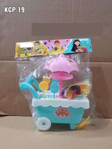 MAINAN ANAK PEREMPUAN GEROBAK ICE CREAM GO GEROBAK KGP19 / ES KRIM